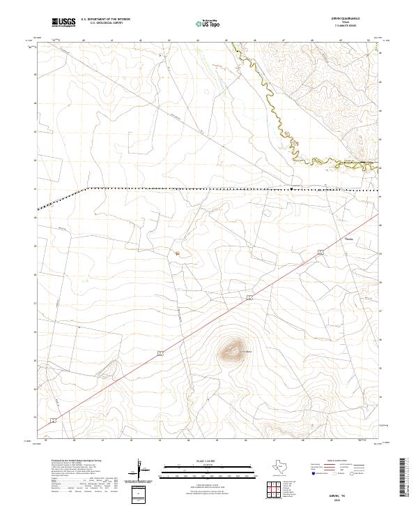 US Topo 7.5-minute map for Girvin TX