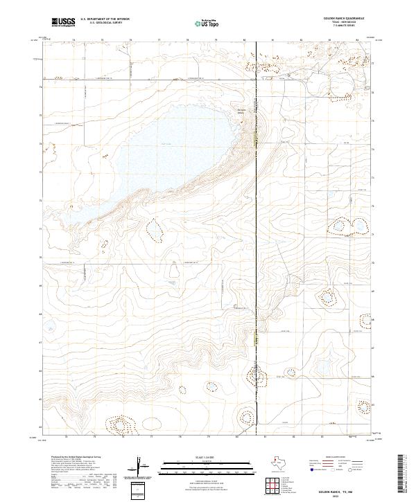 US Topo 7.5-minute map for Golden Ranch TXNM
