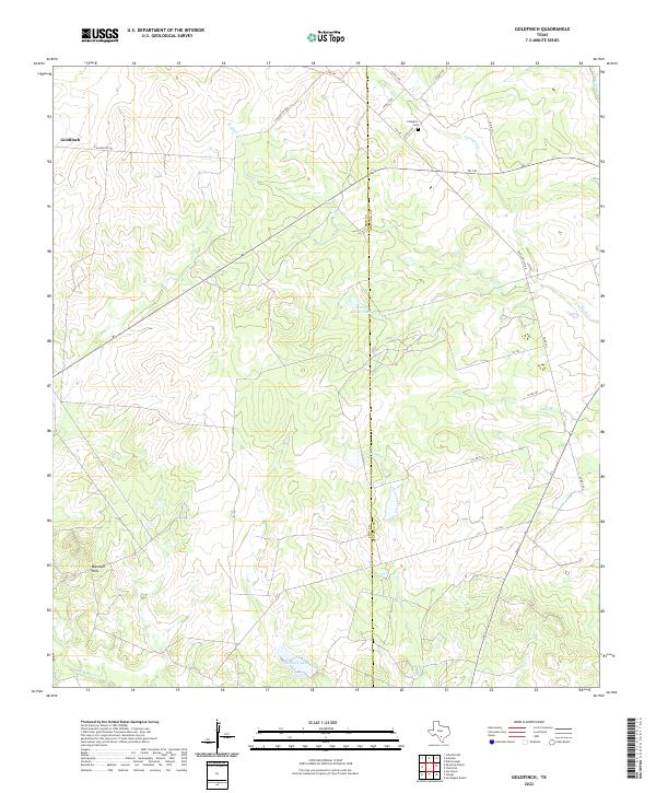 US Topo 7.5-minute map for Goldfinch TX