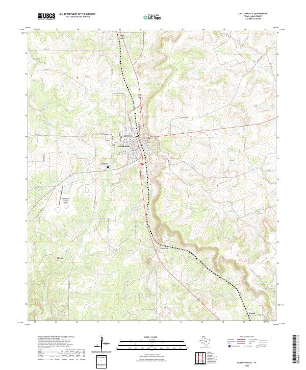 US Topo 7.5-minute map for Goldthwaite TX