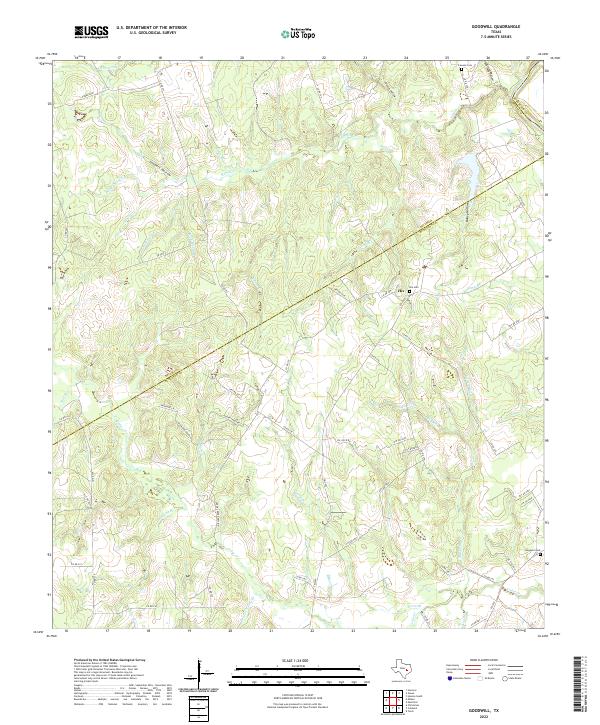 US Topo 7.5-minute map for Goodwill TX