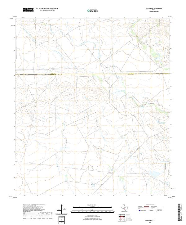 US Topo 7.5-minute map for Goofy Lake TX