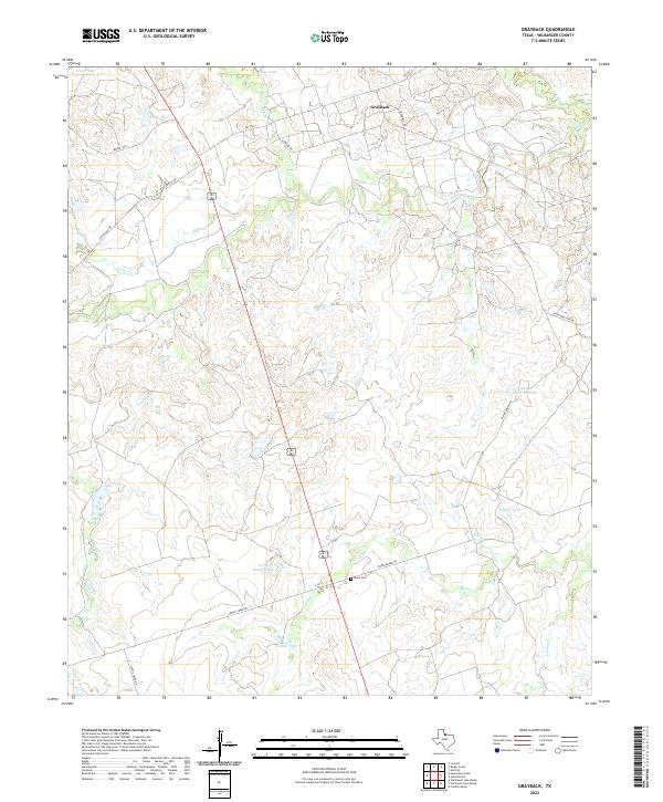 US Topo 7.5-minute map for Grayback TX