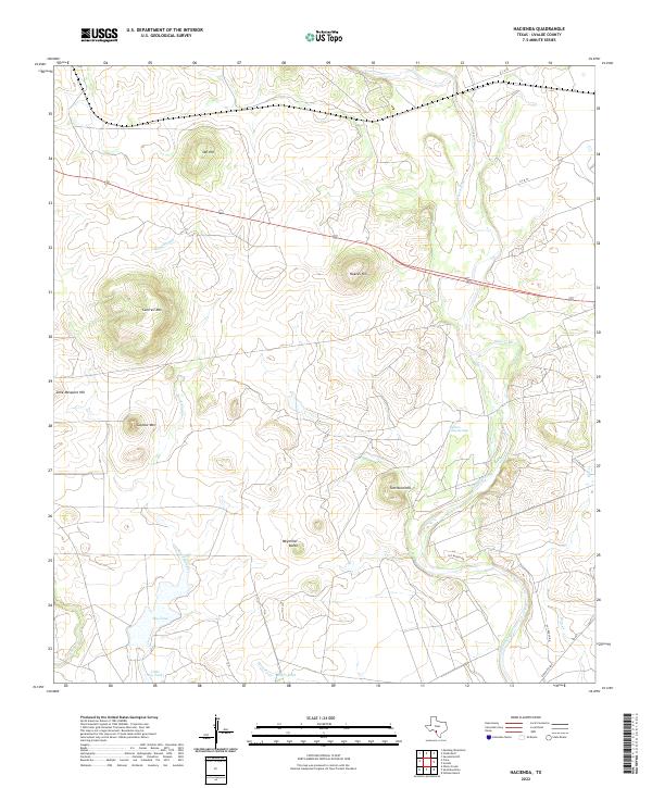 US Topo 7.5-minute map for Hacienda TX