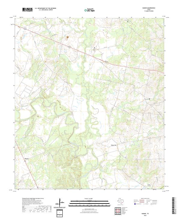 US Topo 7.5-minute map for Hamon TX