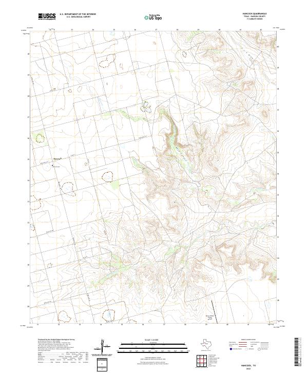 US Topo 7.5-minute map for Hancock TX