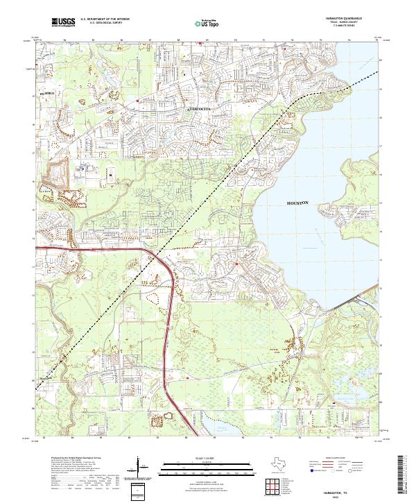 US Topo 7.5-minute map for Harmaston TX