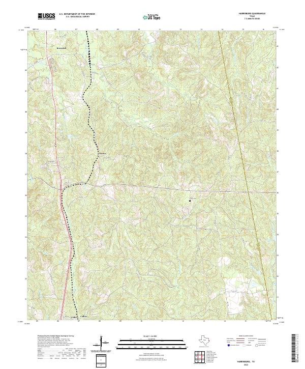 US Topo 7.5-minute map for Harrisburg TX