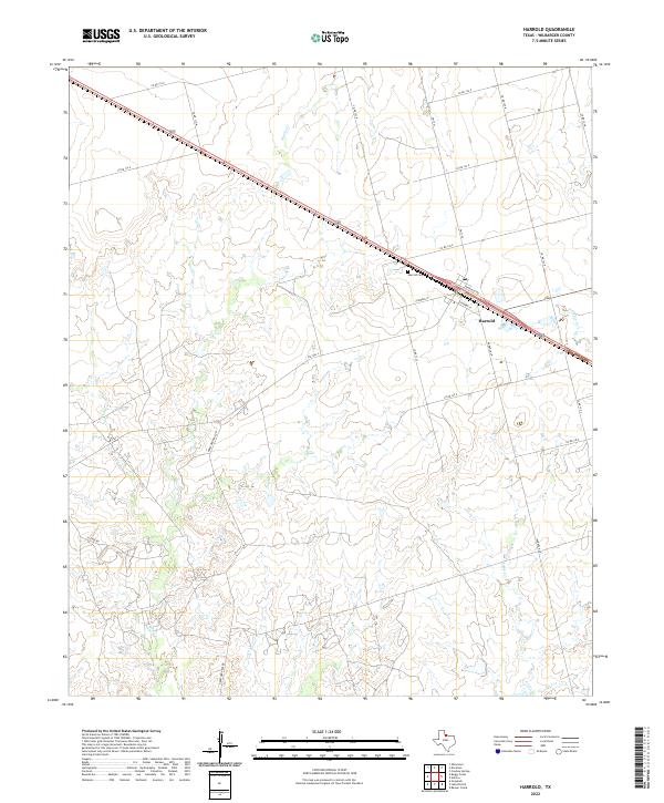 US Topo 7.5-minute map for Harrold TX