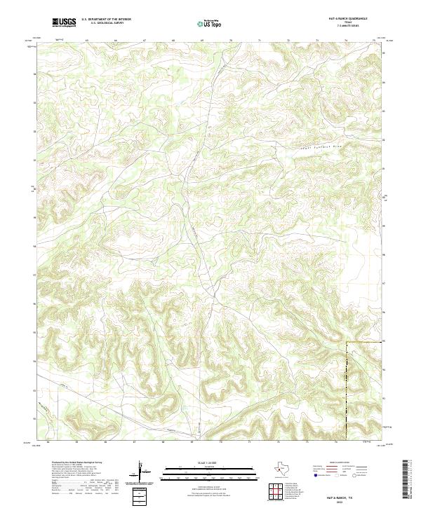 US Topo 7.5-minute map for Hat-A Ranch TX