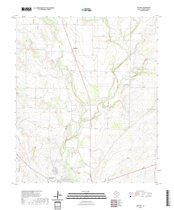 US Topo 7.5-minute map for Hatchel TX
