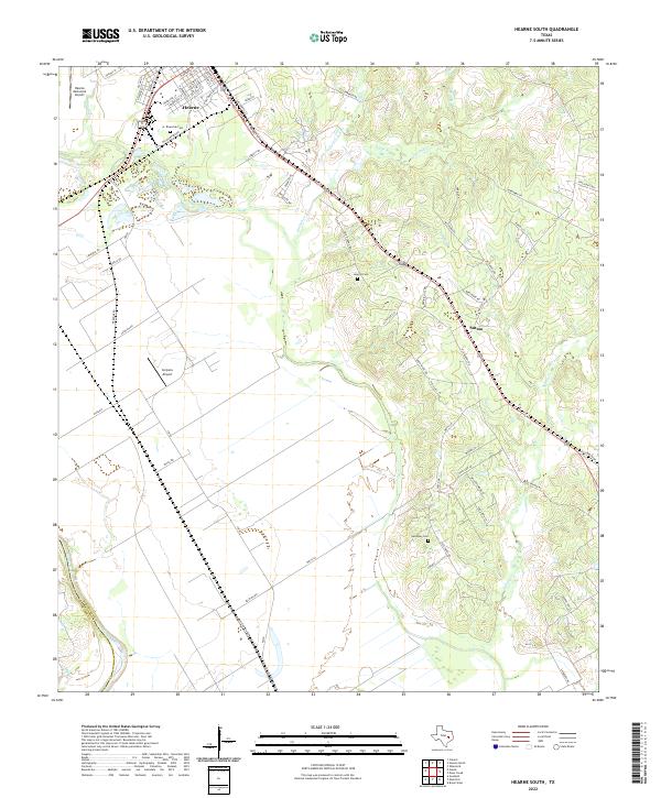 US Topo 7.5-minute map for Hearne South TX