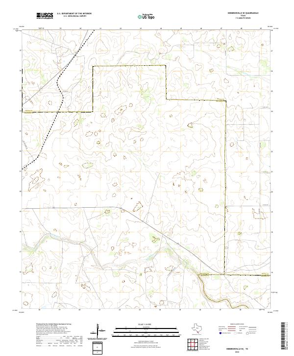 US Topo 7.5-minute map for Hebbronville SE TX