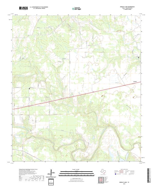 US Topo 7.5-minute map for Hensley Lake TX