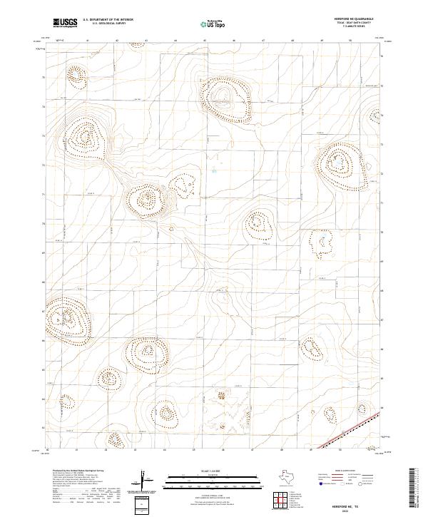 US Topo 7.5-minute map for Hereford NE TX
