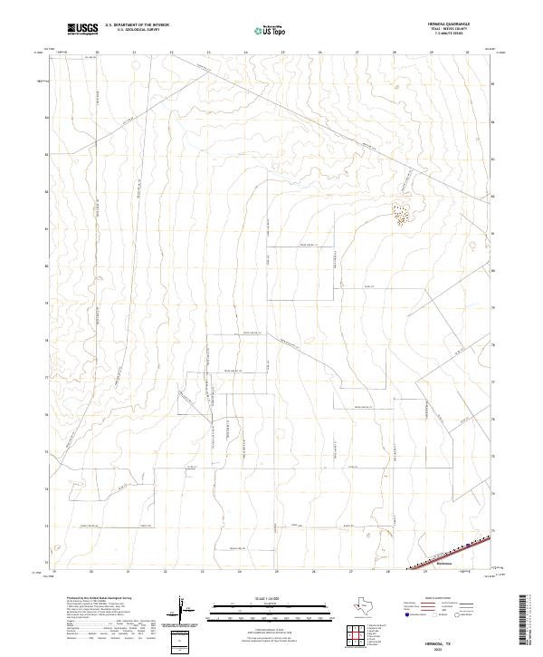 US Topo 7.5-minute map for Hermosa TX