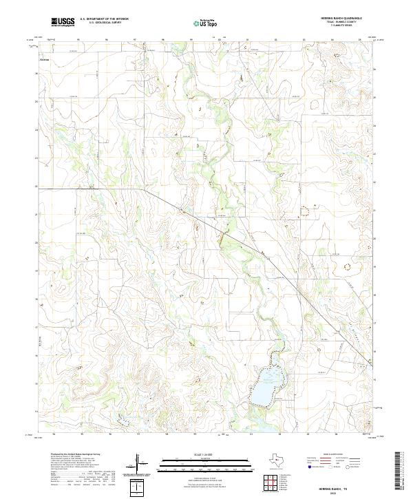US Topo 7.5-minute map for Herring Ranch TX