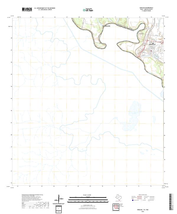 US Topo 7.5-minute map for Hidalgo TXTAM