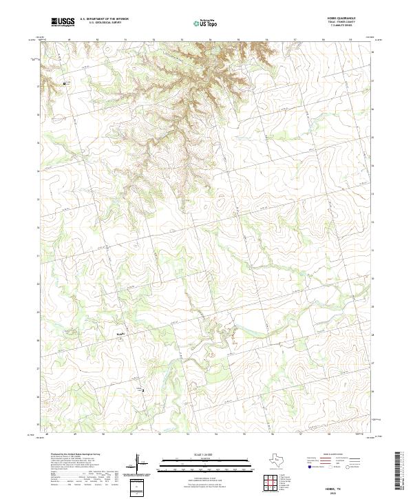 US Topo 7.5-minute map for Hobbs TX