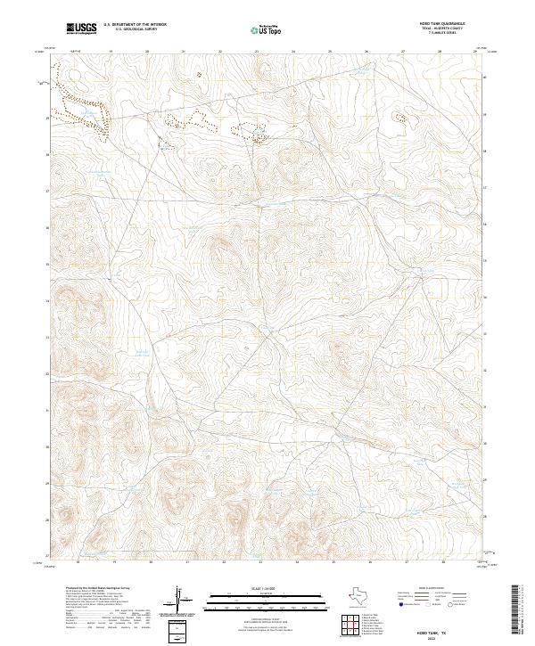 US Topo 7.5-minute map for Hobo Tank TX