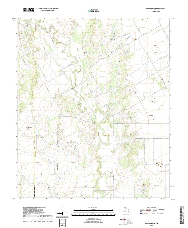 US Topo 7.5-minute map for Hog Mountain TX