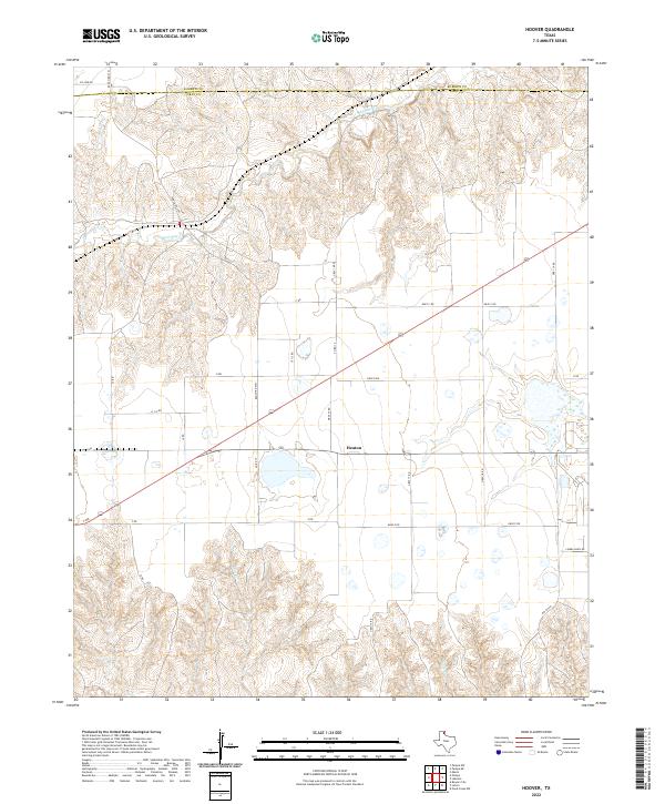 US Topo 7.5-minute map for Hoover TX