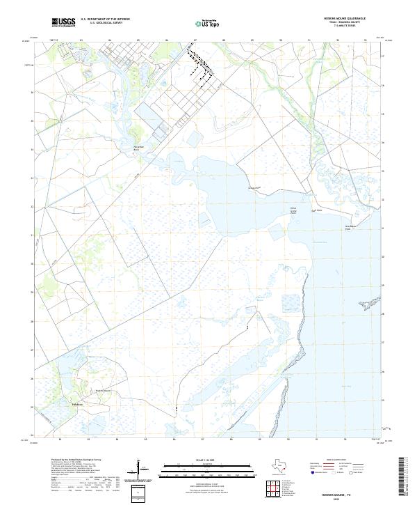 US Topo 7.5-minute map for Hoskins Mound TX