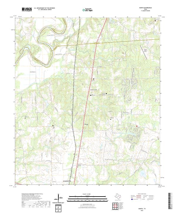 US Topo 7.5-minute map for Howth TX