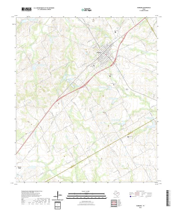 US Topo 7.5-minute map for Hubbard TX