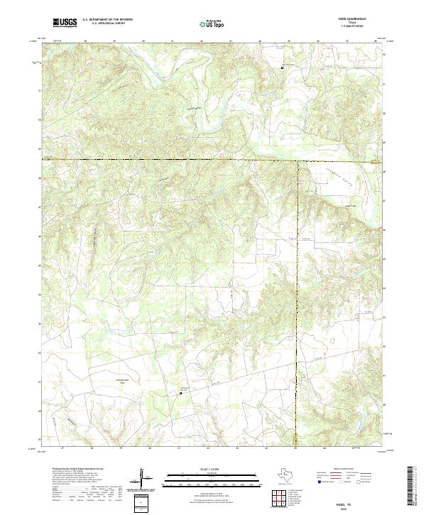 US Topo 7.5-minute map for Hudd TX