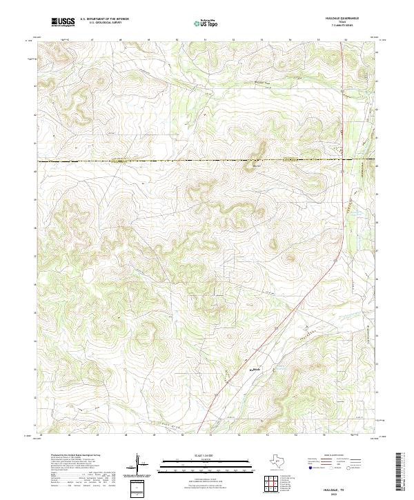 US Topo 7.5-minute map for Hulldale TX