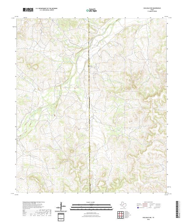 US Topo 7.5-minute map for Hulldale NW TX