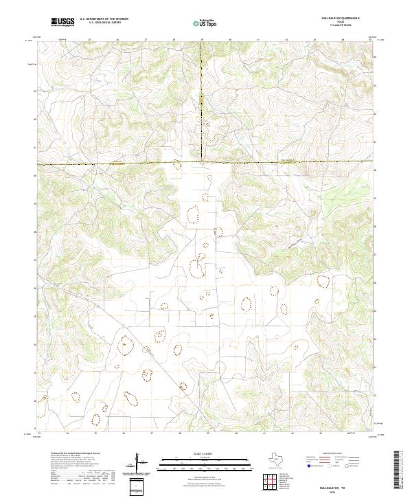 US Topo 7.5-minute map for Hulldale SW TX