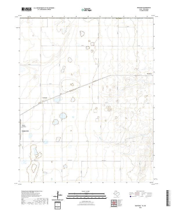 US Topo 7.5-minute map for Huntoon TXOK