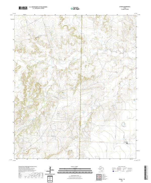 US Topo 7.5-minute map for Hyman TX