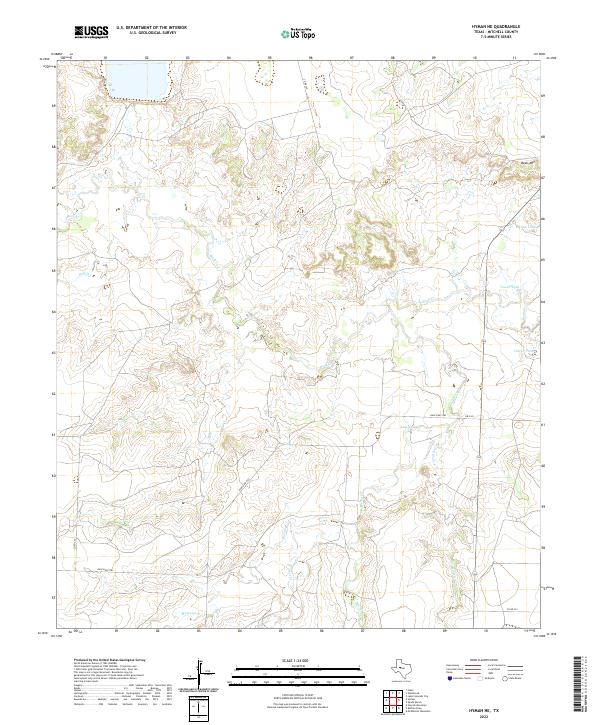 US Topo 7.5-minute map for Hyman NE TX