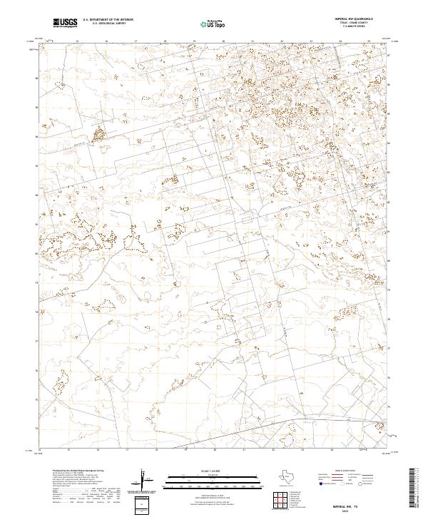 US Topo 7.5-minute map for Imperial NW TX