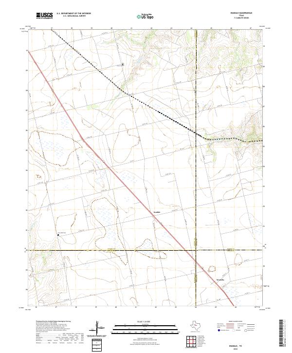 US Topo 7.5-minute map for Inadale TX