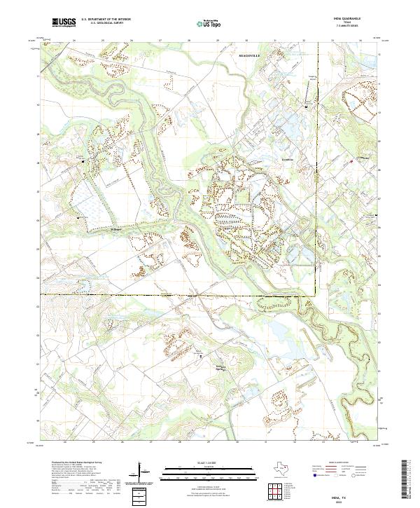 US Topo 7.5-minute map for India TX