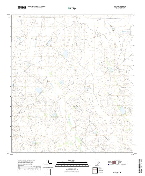 US Topo 7.5-minute map for Indio Tank TX