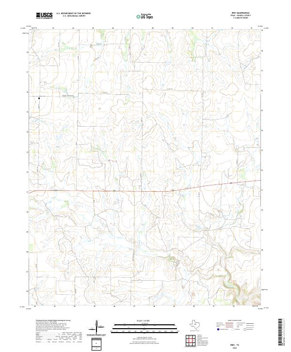 US Topo 7.5-minute map for Irby TX