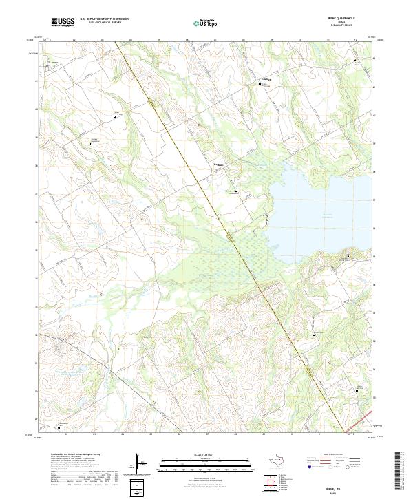 US Topo 7.5-minute map for Irene TX