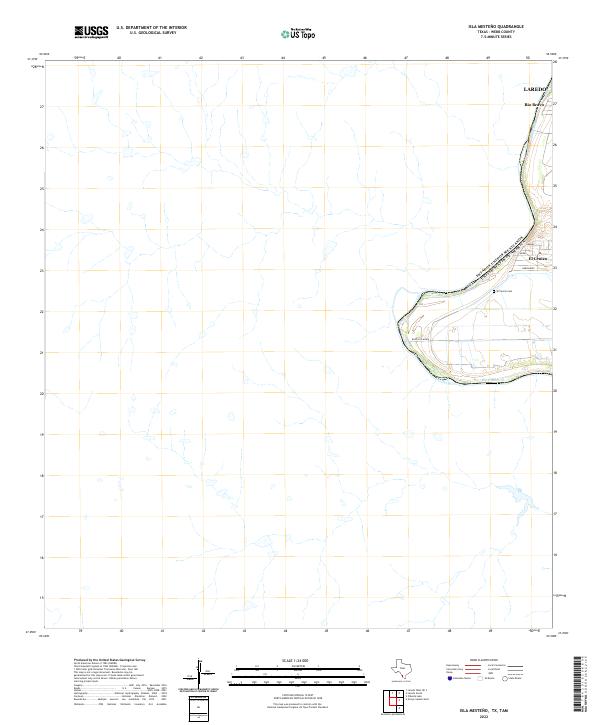 US Topo 7.5-minute map for Isla Mesteno TXTAM