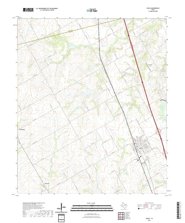 US Topo 7.5-minute map for Itasca TX