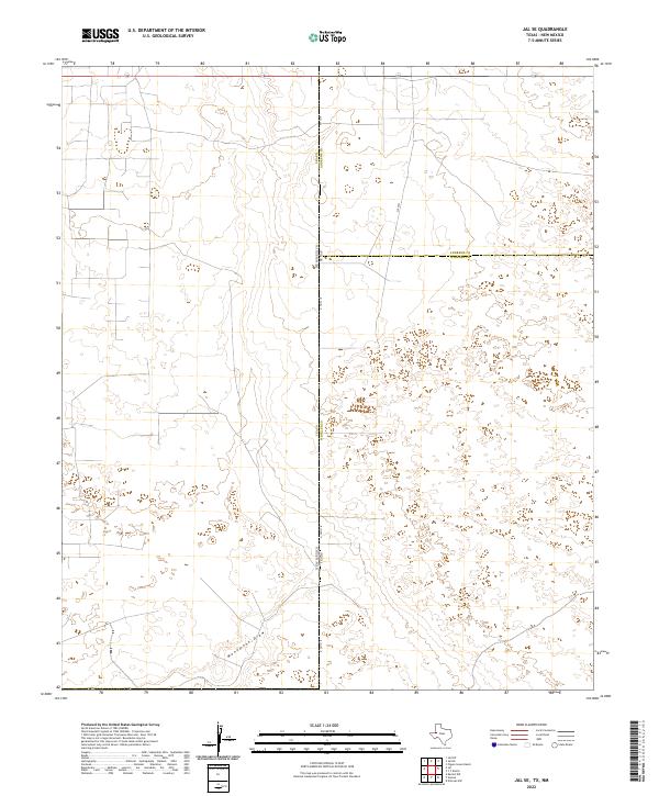 US Topo 7.5-minute map for Jal SE TXNM