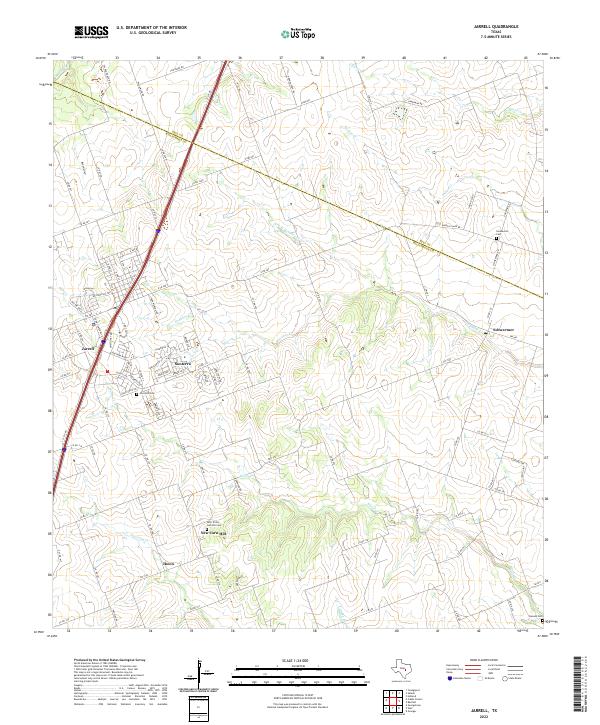 US Topo 7.5-minute map for Jarrell TX