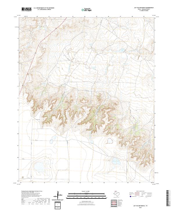 US Topo 7.5-minute map for Jay Taylor Ranch TX