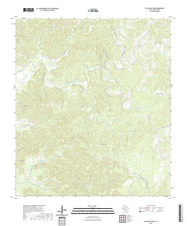 US Topo 7.5-minute map for Jo Jan Van Camp TX