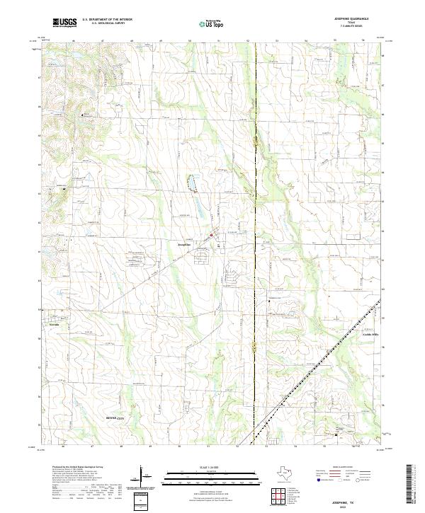 US Topo 7.5-minute map for Josephine TX