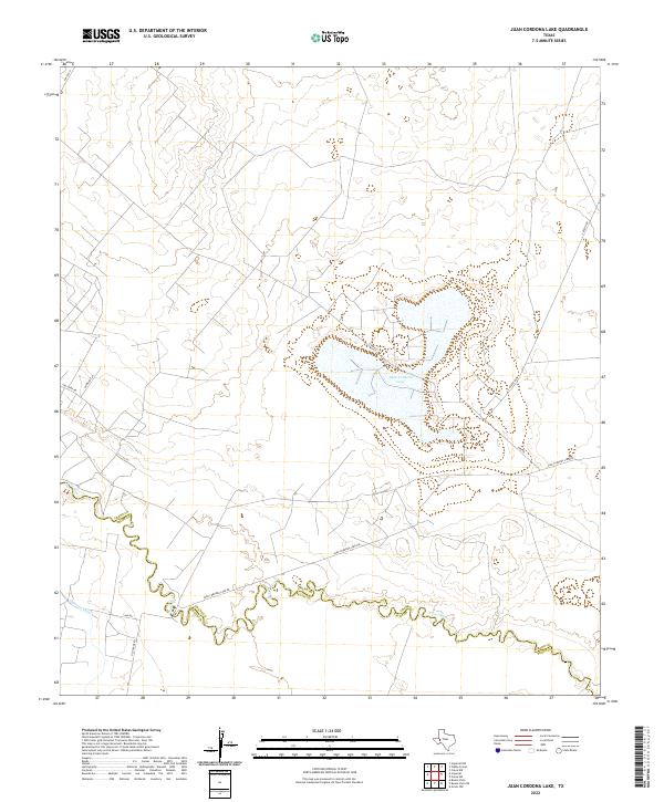 US Topo 7.5-minute map for Juan Cordona Lake TX